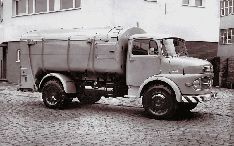 Abfallsammelfahrzeug 60er Jahre